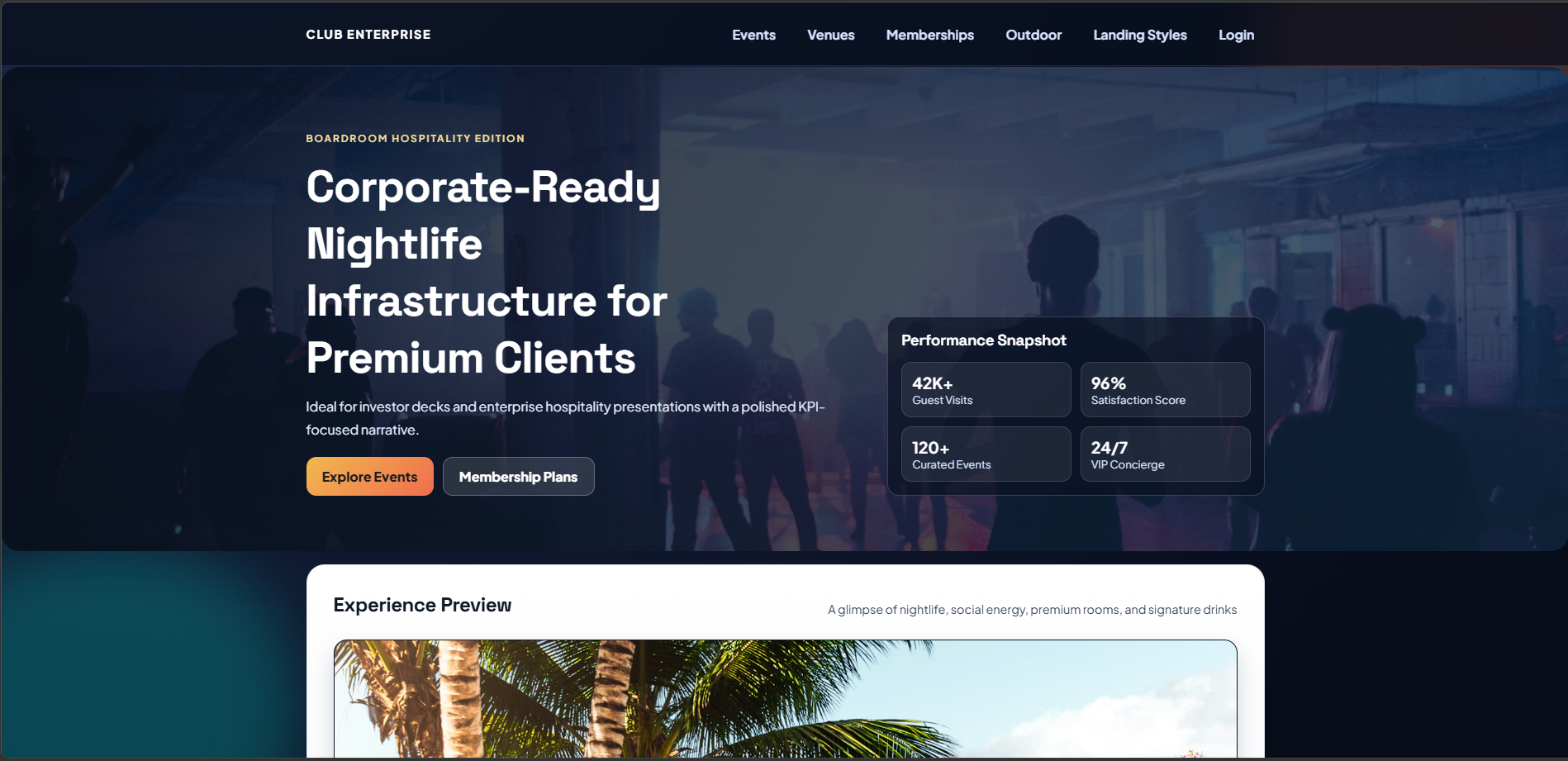 Club And Entertainment Sites screenshot